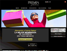 Tablet Screenshot of premiaplatino.com